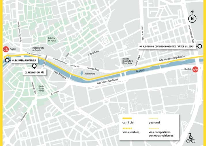 ruta en bici murcia rio plano